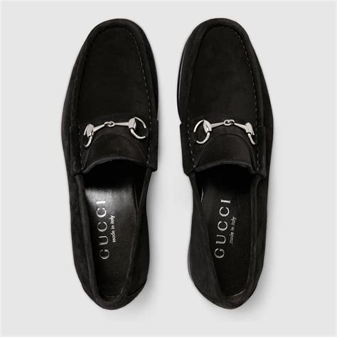 black suede gucci mens loafers|women's black gucci loafers.